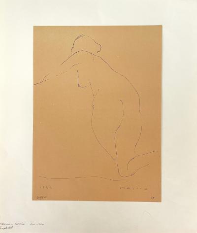 Marino Marini - Prospetto 1944, 1968 - estampe de reproduction signée dans la planche 2