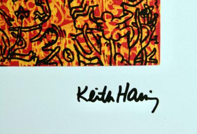 Keith HARING (d'après) Sérigraphie signée Edit Limit de 150 signée 2