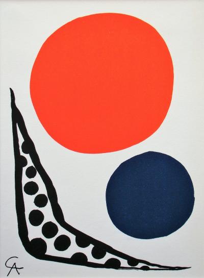 Alexander CALDER - Composition sans titre, 1965 - Lithographie originale monogrammée