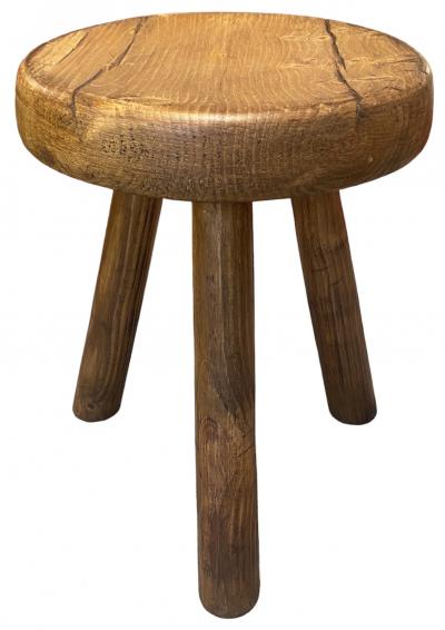 Charlotte Perriand - Les Arcs, Tabouret tripode en pin 2