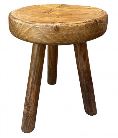 Charlotte Perriand - Les Arcs, Tabouret tripode en pin 2