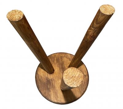 Charlotte Perriand - Les Arcs, Tabouret tripode en pin 2