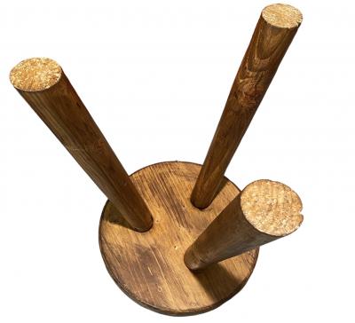 Charlotte Perriand - Les Arcs, Tabouret tripode en pin 2