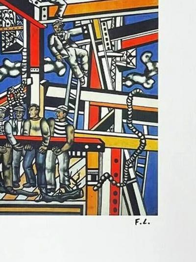 Fernand Léger. Los Constructores- Litografía Edticiòn Limitada , siendo esta Nº 160 de 300 2