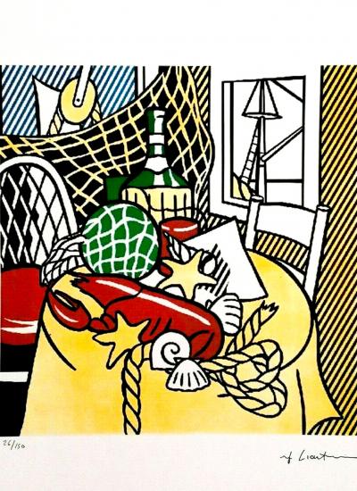 Roy Lichtenstein - Nature morte au homard - Édition limitée à 150 planches signées 2