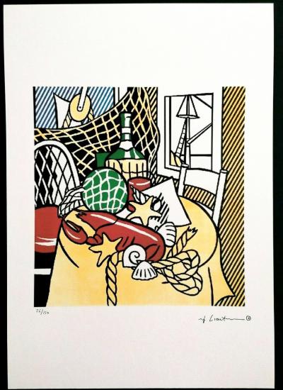 Roy Lichtenstein - Nature morte au homard - Édition limitée à 150 planches signées 2