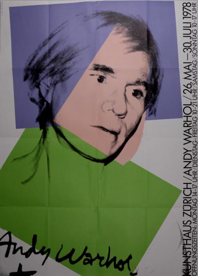Andy WARHOL / Paul BRÜHWILER - Self-portrait, 1978 - Large Offset lithograph 2