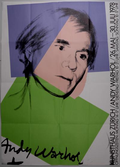 Andy WARHOL / Paul BRÜHWILER - Self-portrait, 1978 - Large Offset lithograph 2
