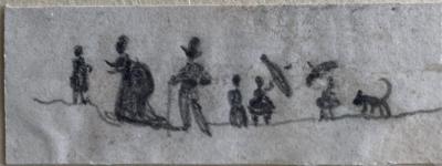 Georges SAND - Saynètes familiales - dessin original encre sur papier 2