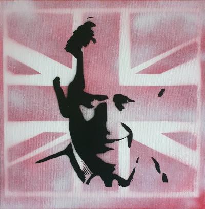 SPACO - King Charles GB , 2023 - Technique mixte sur toile 2