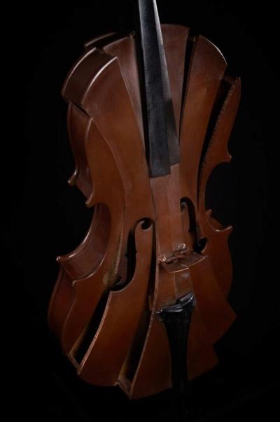 Arman - Violon - Sculpture en bronze 2