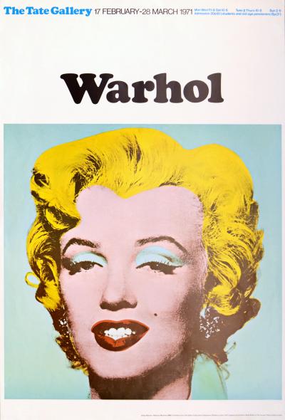 Andy WARHOL - The Tate Gallery - Marilyn Monroe, 1971 - Original color offset lithograph 2