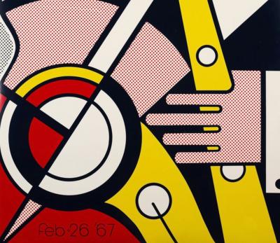 Roy LICHTENSTEIN - Aspen winter jazz, 1967 - Original first printing color screenprint on heavy white calendered paper. 2
