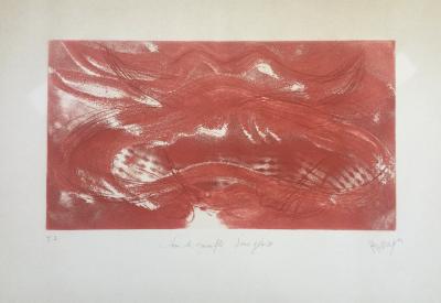 Jean MESSAGIER - Sous le mufle d’une génisse ,1971 - Eau-forte aquatinte signée 2