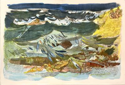 Adrien Holy Naissance de l’Odyssée II, 1963  Lithographie non signée 2