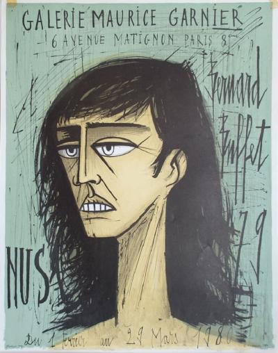 Bernard Buffet - Nus, 1979 - affiche originale lithographiée signée dans la planche 2