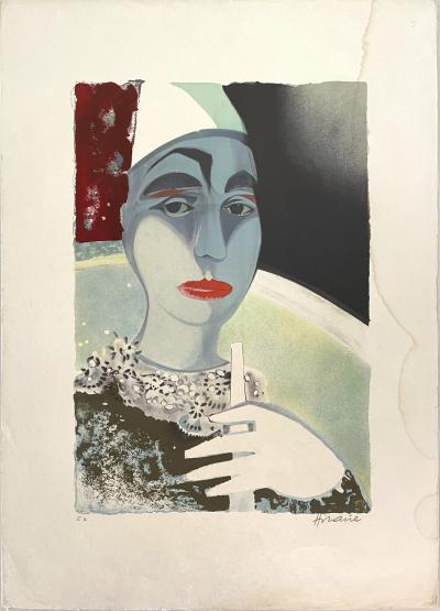 Camille Hilaire - Le Clown - lithographie originale signée et numérotée 2