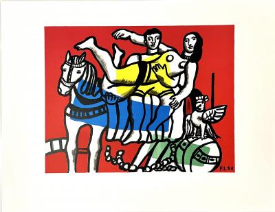 Fernand Léger (d’après) - Le Cirque - lithographie signée dans la planche 2