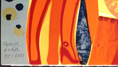 Frédéric Menguy - Les Trois Ados, 1975 - lithographie originale signée et justifiée 2