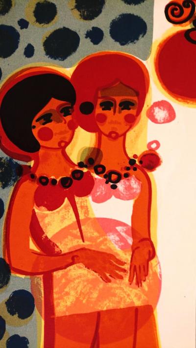 Frédéric Menguy - Les Trois Ados, 1975 - lithographie originale signée et justifiée 2