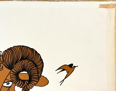 Jean Marais - Bélier, Astrologie et Zodiaque - lithographie signée dans la planche 2