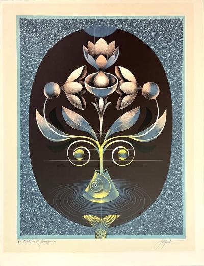 Pierre Jacquot - Fontaine de Jouvence - lithographie originale signée et justifiée 2