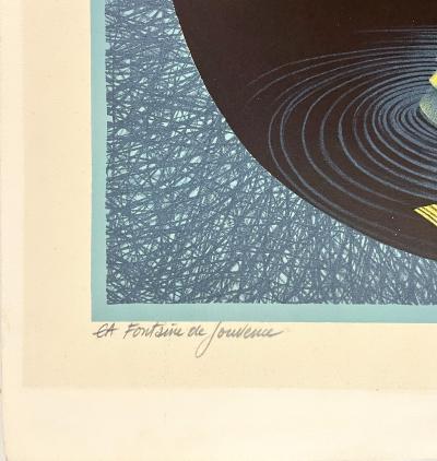 Pierre Jacquot - Fontaine de Jouvence - lithographie originale signée et justifiée 2