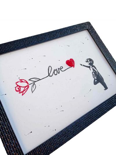 VL - Banksy Love - Acrylique sur papier 2