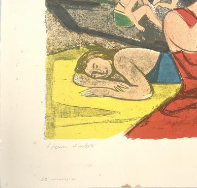Adrien Holy - Eté norvégien - lithographie originale signée et justifiée à la main 2