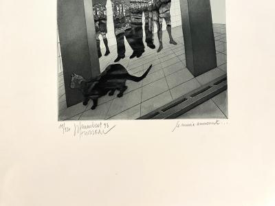 Jean-Pierre Humbert - Le musée amusant - Eau-forte signée 2