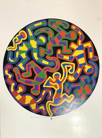 Keith Haring (d’après) - Monkey Puzzle - affiche d’après l’huile sur toile 