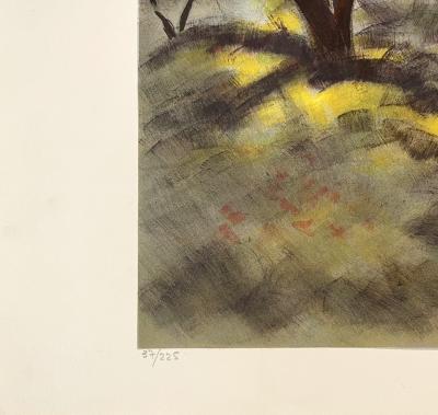 Zarou - Les Oliviers - lithographie originale signée et numérotée à la main 2