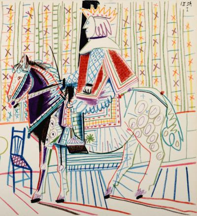 Pablo PICASSO - Woman & King, 1954 - Lithograph 2