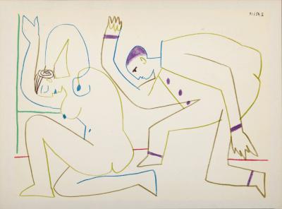 Pablo PICASSO - Pierrot, 1954 - Lithograph 2