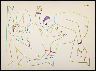 Pablo PICASSO - Pierrot, 1954 - Lithograph 2