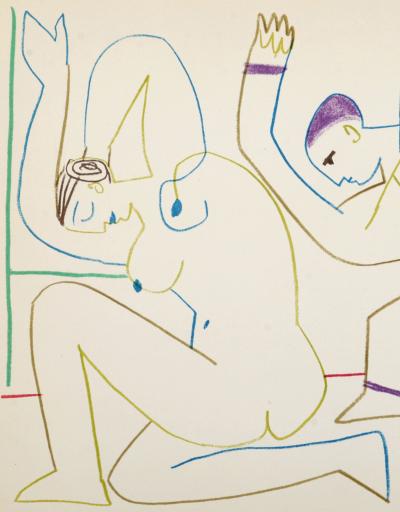 Pablo PICASSO - Pierrot, 1954 - Lithograph 2