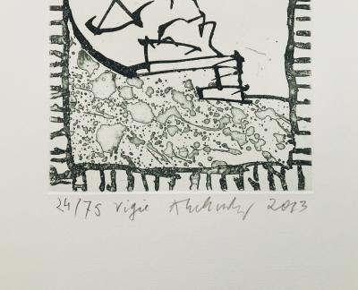 Pierre ALECHINSKY - Vigie, 2013 - Eau-forte originale signée au crayon 2