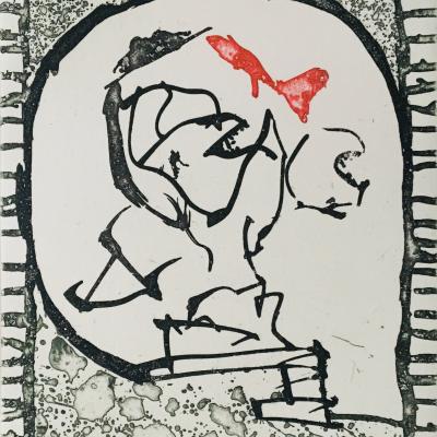 Pierre ALECHINSKY - Vigie, 2013 - Eau-forte originale signée au crayon 2