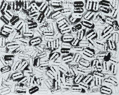 Arman - Accumulation de rasoirs, 1970 - Lithographie originale signée et numérotée 2