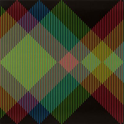 Carlos CRUZ-DIEZ Lithographie originale signée numérotée - Serie Semana - MIÉRCOLES 2