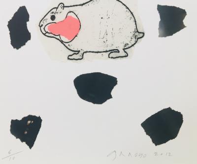 Eduardo ARROYO - Abajoue, 2012 - Tirage pigmentaire signé au crayon 2
