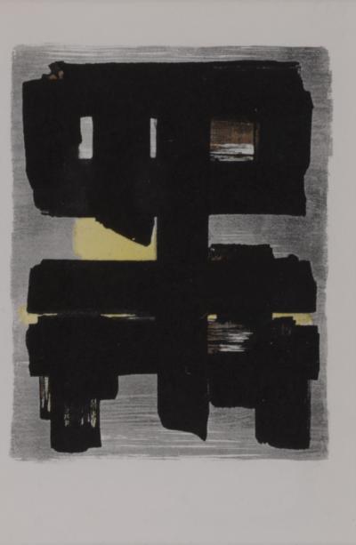Pierre SOULAGES (After) - Gouaches et gravures (E), 1957 - Jacomet process print (Pochoir) 2