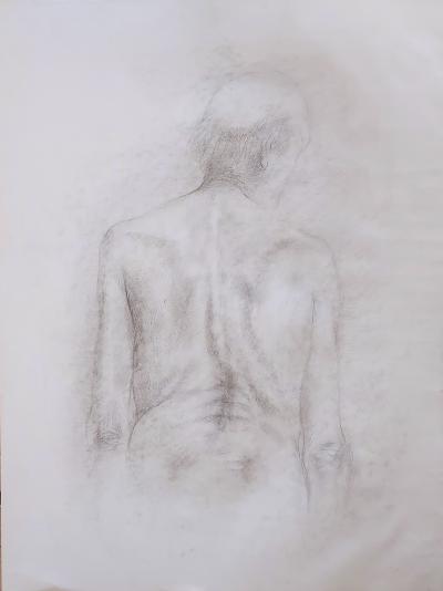 Gilbert PASTOR - Etude de nu - dessin sur papier 2