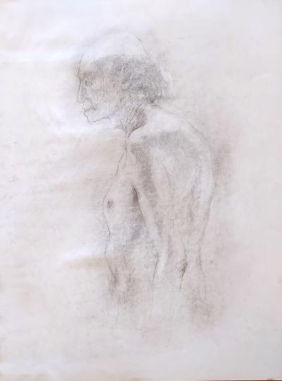 Gilbert PASTOR - Etude de nu - dessin sur papier 2