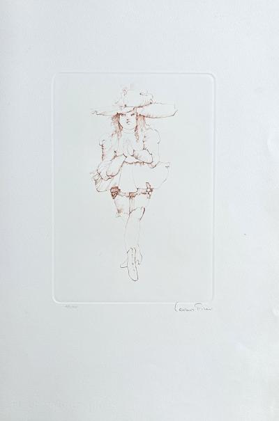 Léonor FINI - Femme surréaliste - Gravure originale signée numérotée crayon 2