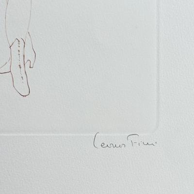 Léonor FINI - Femme surréaliste - Gravure originale signée numérotée crayon 2