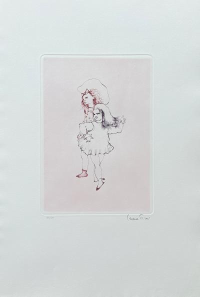 Léonor FINI - Soeurs surréalistes- Gravure originale signée numérotée crayon 2