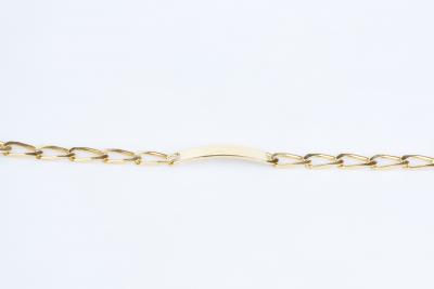 Bracelet pour hommes en or jaune 18 carats en maille gourmette 2