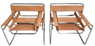 Marcel Breuer - Paire de Wassily Chair, 1960 - signé 2