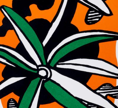 Fernand LEGER - La Fleur, 1952 - Lithograph in colors on wove paper 2
